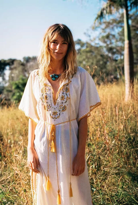 Bohemian Embroidered Dress