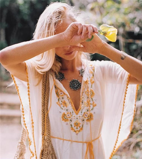 Bohemian Embroidered Dress