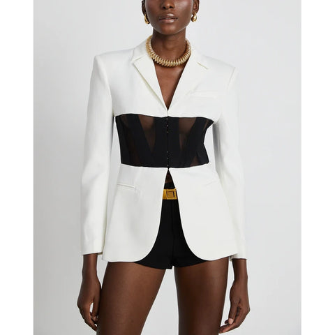 Noémie Corset Panelled Blazer