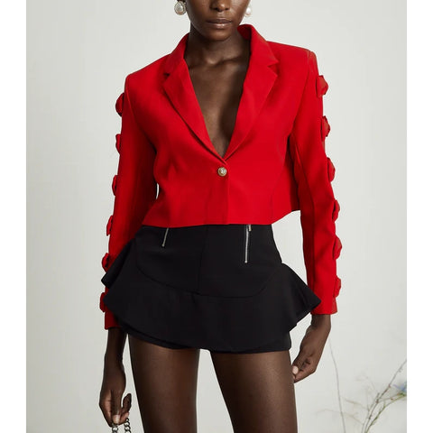 Liane Bow-Tie Embellished Blazer
