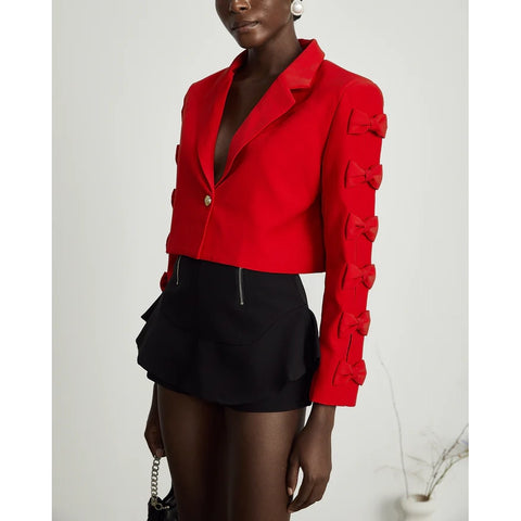Liane Bow-Tie Embellished Blazer