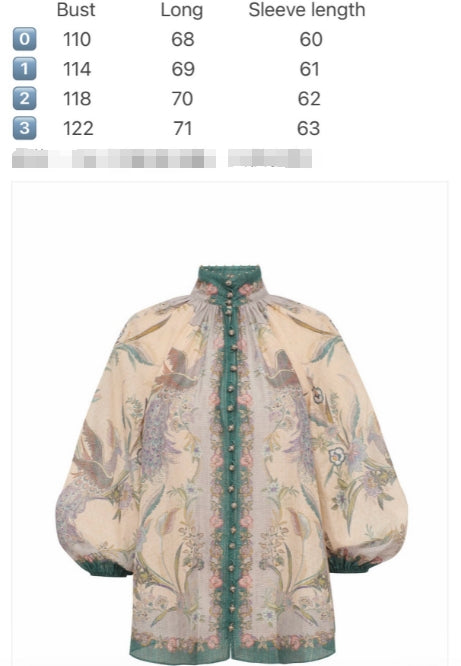 Silk Long Sleeve Stand Collar Shirt and Pant