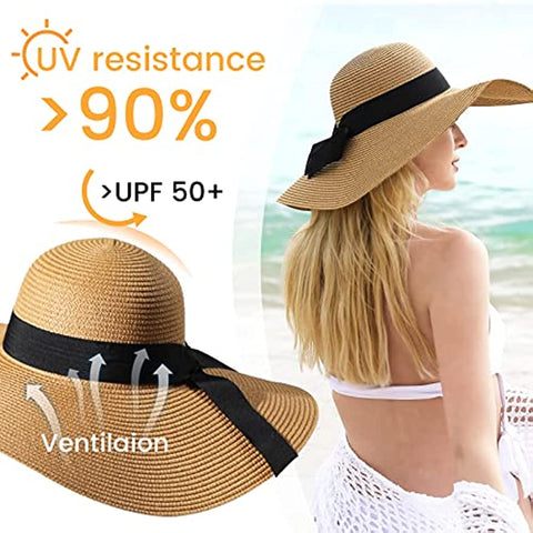 Floppy Sun Hat Foldable Roll up Cap