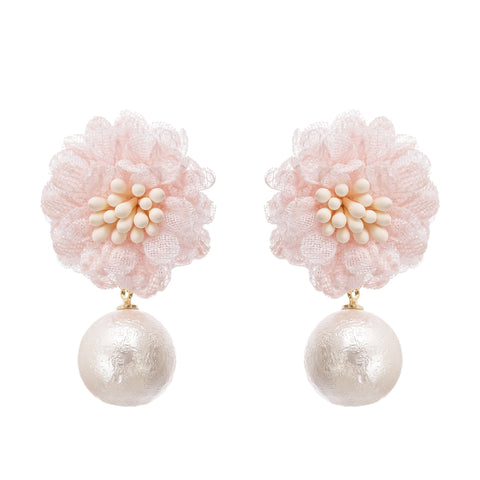 Capriana floral motif drop earrings