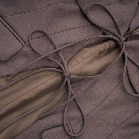 Solange Tie-Up Design Blazer