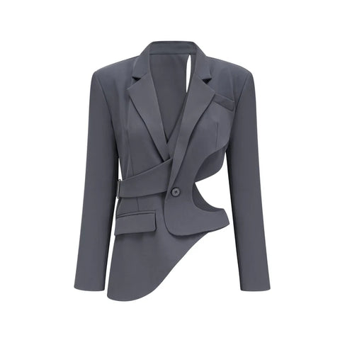 Amelie Asymmetric Cut-Out Jacket
