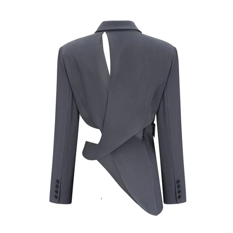 Amelie Asymmetric Cut-Out Jacket