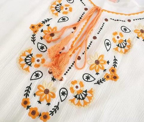 Bohemian Embroidered Dress