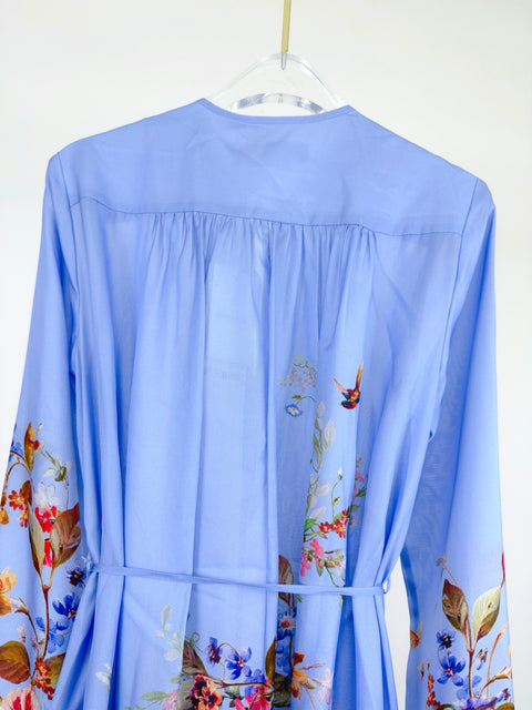 Silk Long Sleeve Maxi Dress