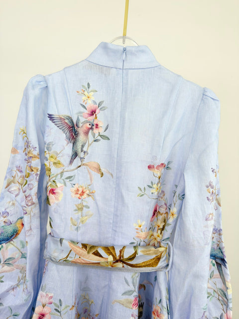 Stand-Collar REBELLION Button-Down Mini Dress