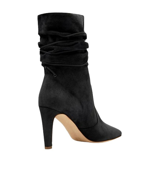 Lace Up Suede Bootie