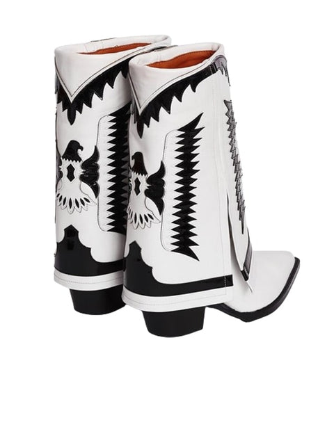 Pointed Toe Leather  Bootie