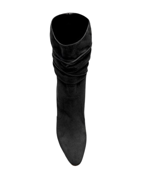 Lace Up Suede Bootie