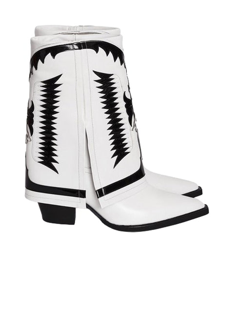 Pointed Toe Leather  Bootie