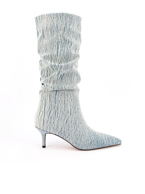 Leisure Pointed Toe Denim Boot