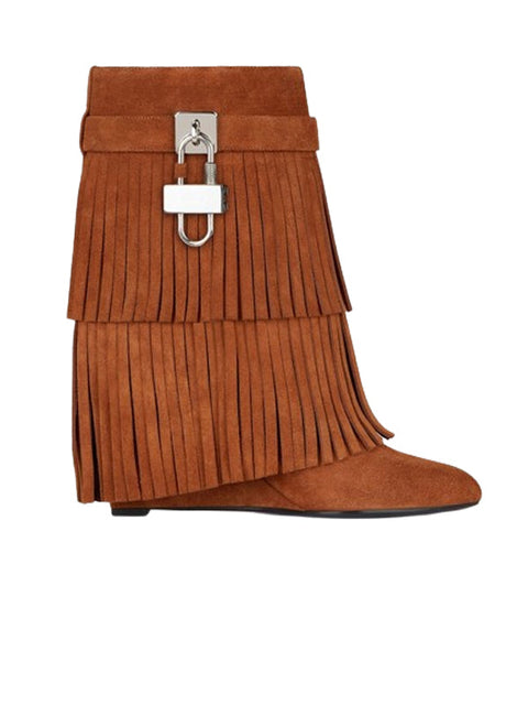 Fashion Tassels Suede Bootie