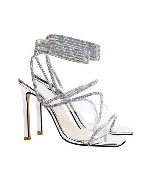 Lace Up Square Toe&Sandals