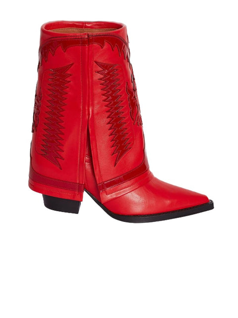 Pointed Toe Leather  Bootie