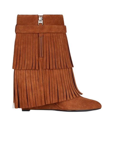 Fashion Tassels Suede Bootie