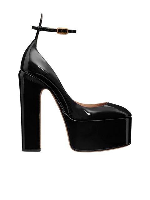 Ankle Strap Platform Leather  Sandal