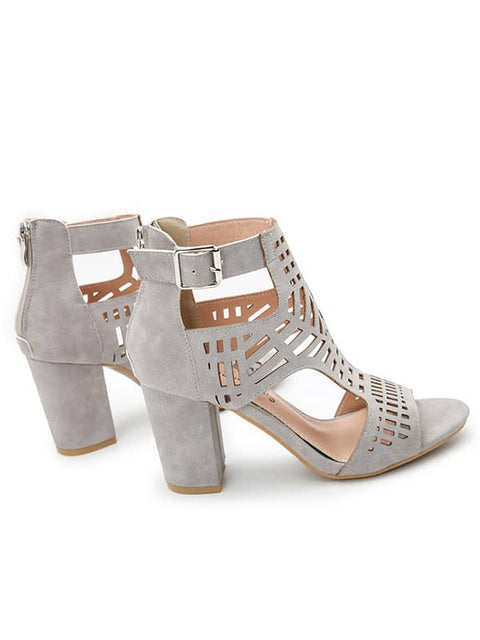 Peep Toe Hollow Out&Sandals
