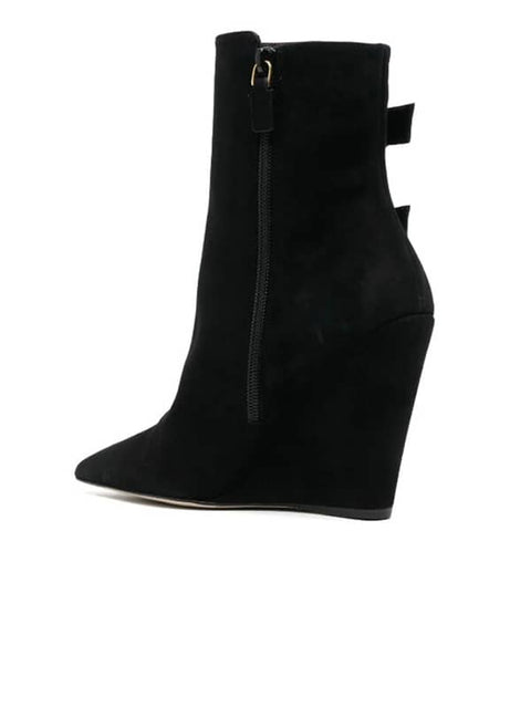 Pointed Toe Buckles Bootie