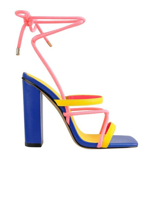 Square Toe Block Heel  Sandal