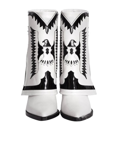 Pointed Toe Leather  Bootie