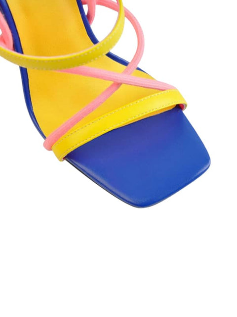 Square Toe Block Heel  Sandal