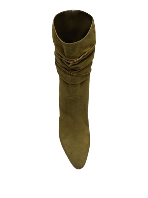 Lace Up Suede Bootie
