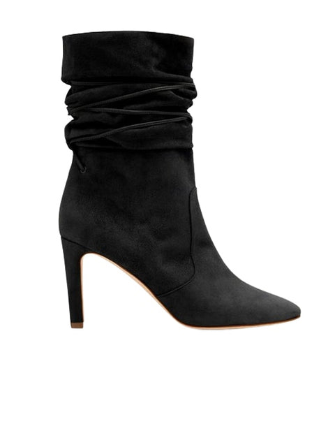 Lace Up Suede Bootie