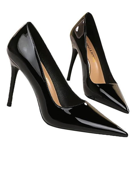 Pointed Toe Patent Leather&Pumps
