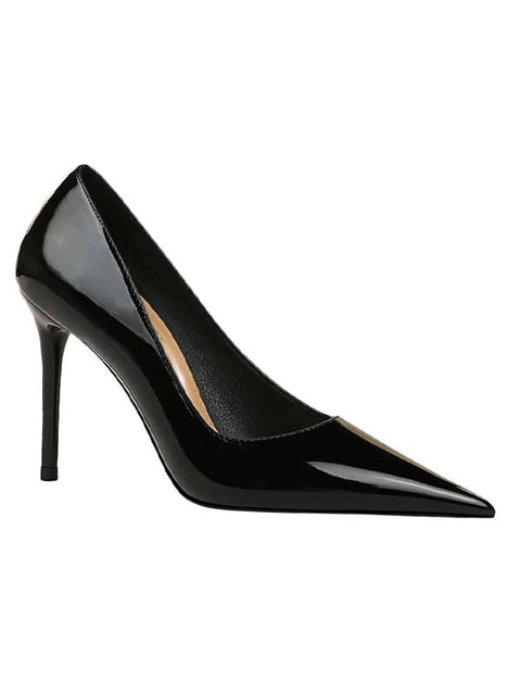 Pointed Toe Patent Leather&Pumps