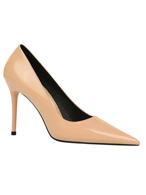 Pointed Toe Patent Leather&Pumps