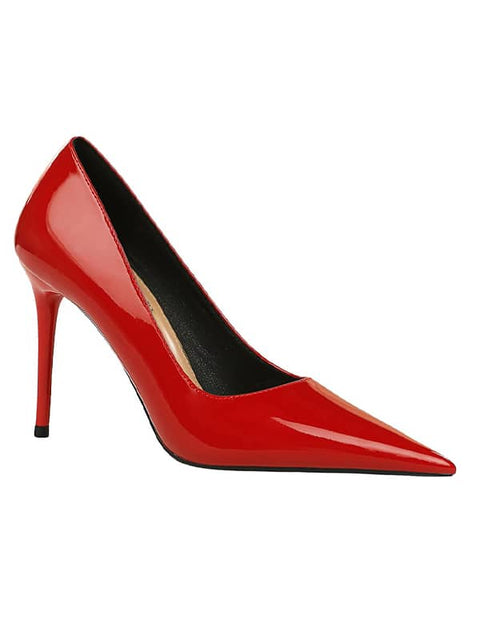 Pointed Toe Patent Leather&Pumps