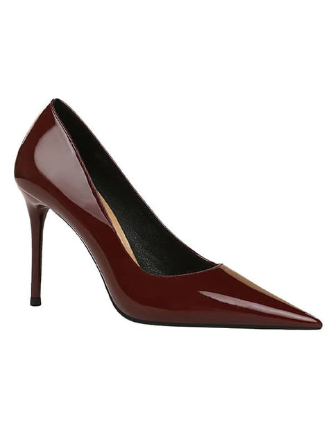Pointed Toe Patent Leather&Pumps