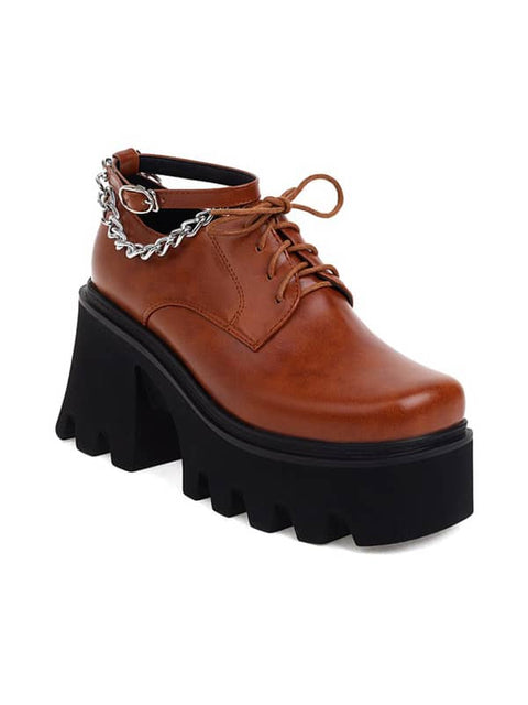Fashion Square Toe Block Heel&Loafers