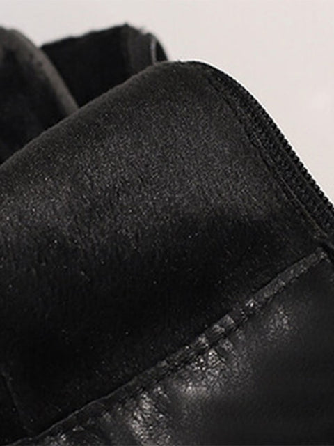 Fashion Bat Buckles Square Toe&Boots